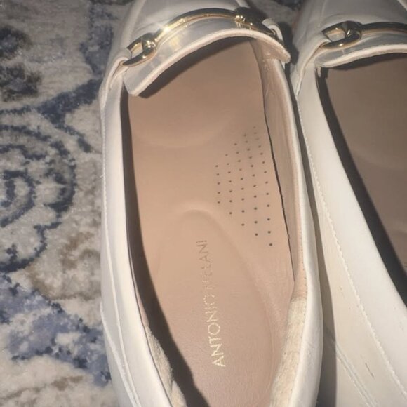 Antonio Melani Raegan Bit Buckle Ornamented Leather Loafers Size 6.5 - Picture 5 of 8